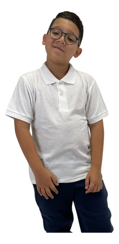 Remera Polo Niño Blanca 3 Unidades - Textilshop