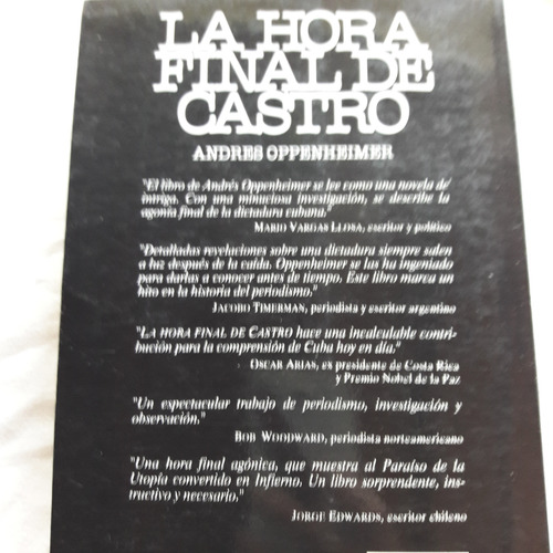 La Hora Final De Castro - Andres Oppenheimer - Vergara 1992 (Usado)