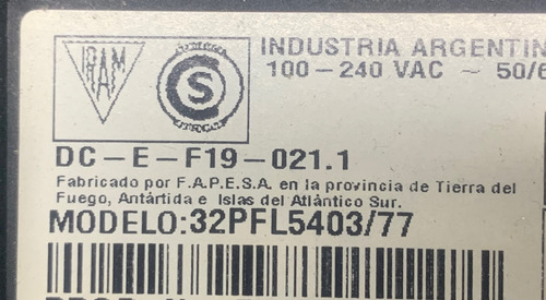 Placa Main Philips 32pfl5403 (Usado)