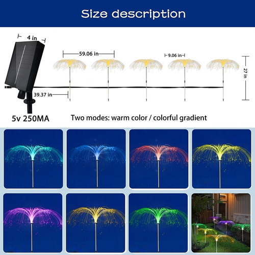 Luces Solares De Jardín Mejoradas Para Exteriores, Paquete D