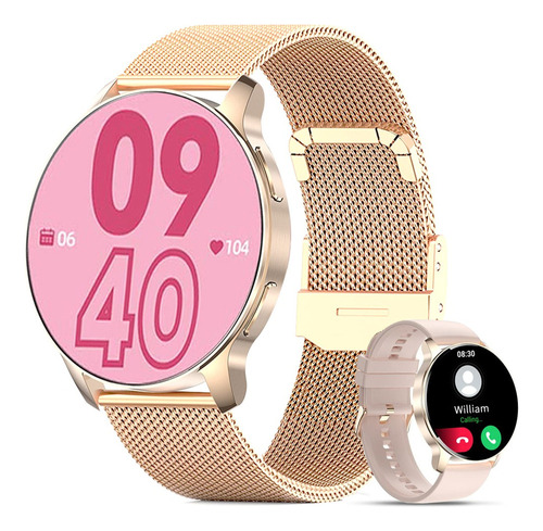 Reloj Inteligente For Mujer Smartwatch Con Bluetooth Llamar