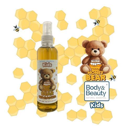 Shampoo 300ml Y Fragancia 130 Ml Para Bebé Teddy Honey Bear