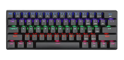 Teclado Mecánico Gamer T-dagger Arena Rainbow Black