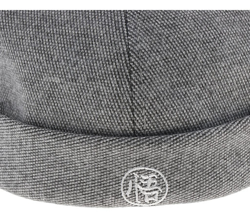 Gorro Docker De Fieltro De Lana Ajustable Para Hombre, Color