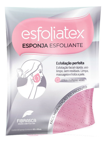 Kit Esponja Esfoliatex Facial Rosa