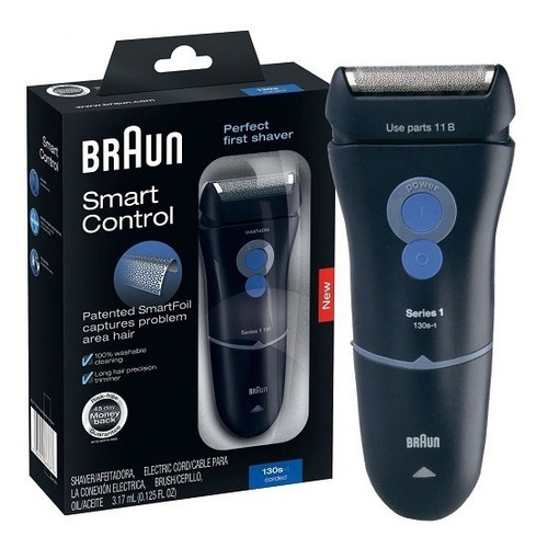 Afeitadora Braun 130 Serie 1  Smart Foil Cabezal Lavable