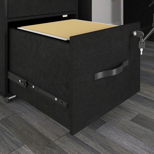 Archivero Esencial Playcon 2 Cajones 42x40x56cm Tzalam Color Negro Liso