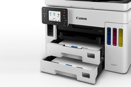 Impresora a color multifunción Canon Maxify GX7010 con wifi blanca