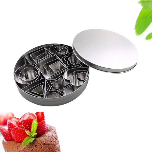 Cutters, Conjunto De 24 Peças, Biscoito Em Forma De Polígono