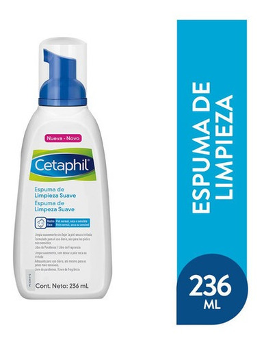 Cetaphil Espuma De Limpieza Suave Piel Normal Sensible 236ml