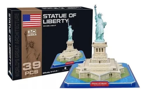 Puzzle 3d Estatua De La Libertad