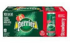 Imagem 2 de 3 de 10x Água Com Gás De Morango Perrier 250ml