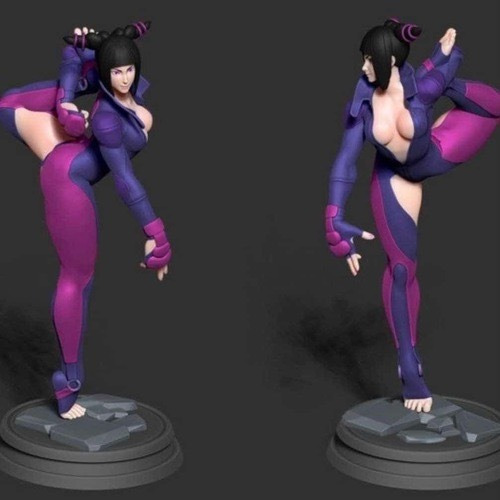 Archivo Digital Stl Juri Han Street-fighter Print 3d Y086