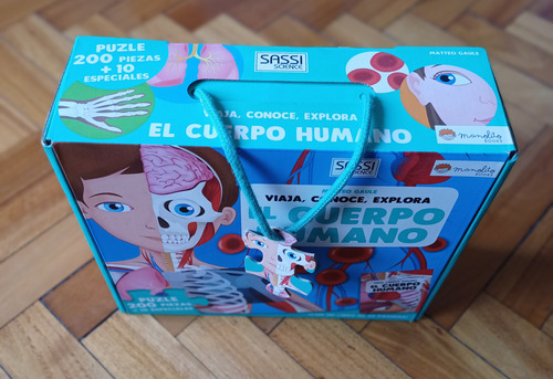 Puzzle 200 Pz Con Libro- El Cuerpo Humano Sassi (Usado)