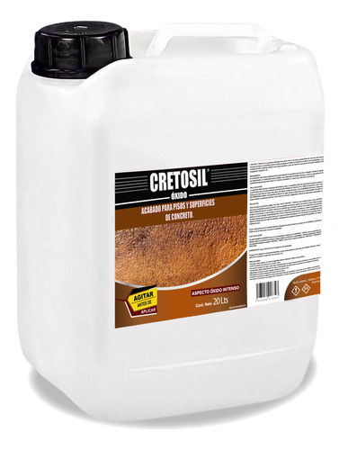 Cretosil Óxido - Oxidante Para Concreto 20 Lts. Sin Ácidos