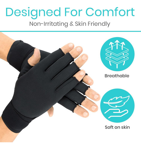 Vive Guantes De Cobre Para Artritis, Compresión De Manos Sin