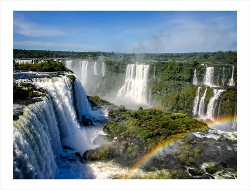 Papel De Parede Adesivo Foz Do Iguaçu Cataratas 12m² (3x4)