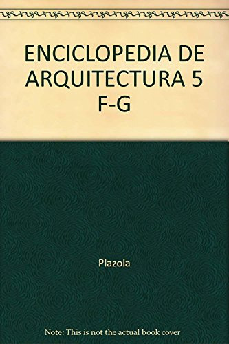 Libro Enciclopedia De Arquitectura Volumen 5 De Alfredo Plaz