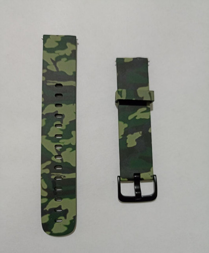 Correa Manilla Para Amazfit Samsung Color Verde Camuflado