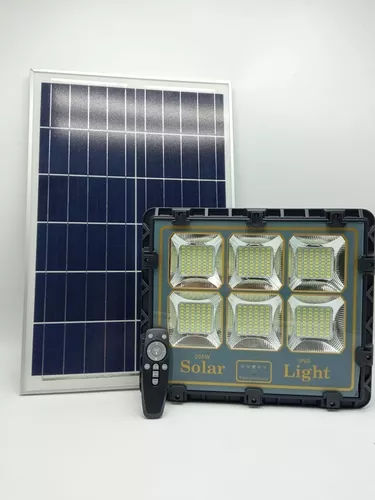 Antorcha Led Con Panel Solar 96w Para Exteriores *itech Shop