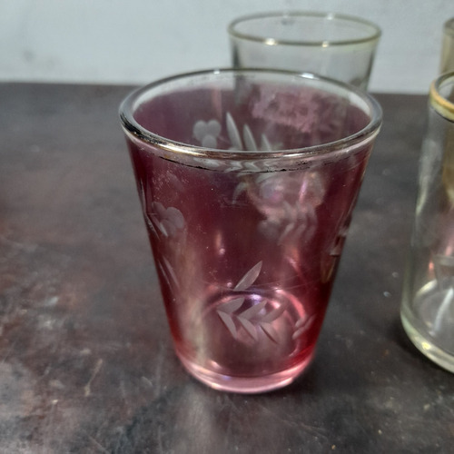 Imagem 2 de 10 de Copo Nadir Figueiredo Antigo Com Ouro Coquetel 100 Ml 6 Peça