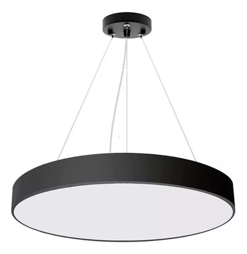 Lámpara Led Colgante Redonda Moderna 60cm 48w Luz Fría