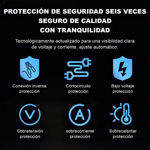 Cargador De Batería Automático Inteligente De 12 V/7 A