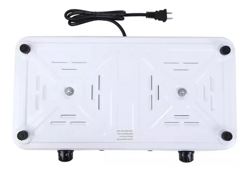 Imagen 6 de 7 de Cocina Eléctrica 2000w Cocinilla 2 Platos
