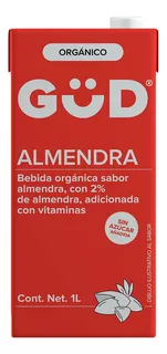 Leche De Almendra Orgánica Sin Azúcar Gud 1 L