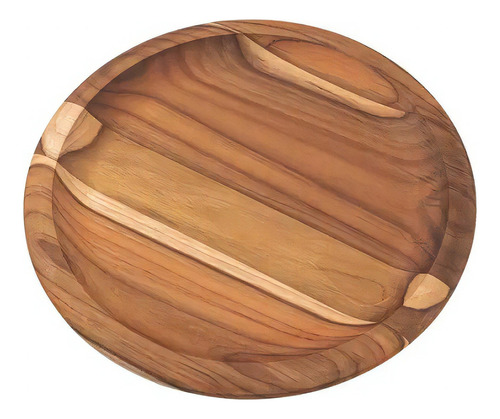 Prato P/ churrasco organic em madeira tauari 26cm Tramontina