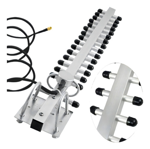 Antena Wireless Direcional 25dbi 4g Fêmea 2.4 Ghz