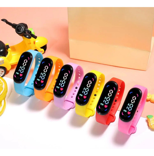 Naranja - Nueva Pulsera Led M7 Táctil Deportiva Resistente A