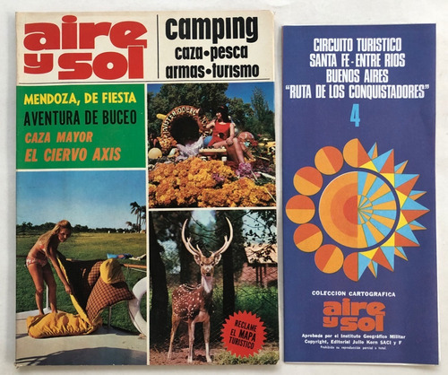 Aire Y Sol Nº 7 Caza Pesca Camping C/mapa Abril 1973
