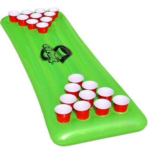 Mesa Inflable Para Jugar Beer Pong En Alberca Piscina Playa