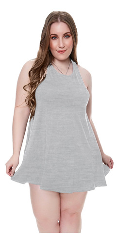 Musculosa Cavada Vestido Modal C Lycra Talle Grande Xxl-xxxl