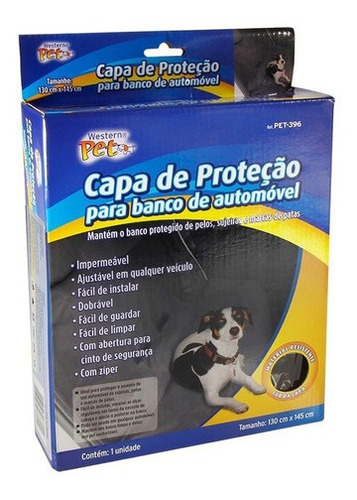 Capa Protetora De Banco Carro Pet Gato Cão Proteção Assento