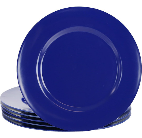 Juego Platos Aperitivo 21.6 Cms Redondo Melamina 6 Pzs
