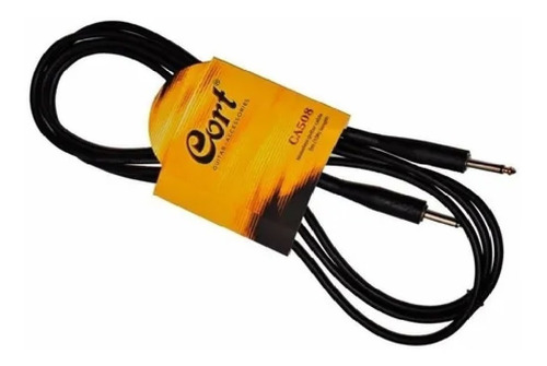 Cable Plug/plug Guitarra/bajo 3 Metros Cort Ca508