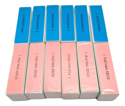 Lima De Uñas 4 Pasos Pulidora Set De 2 Unds