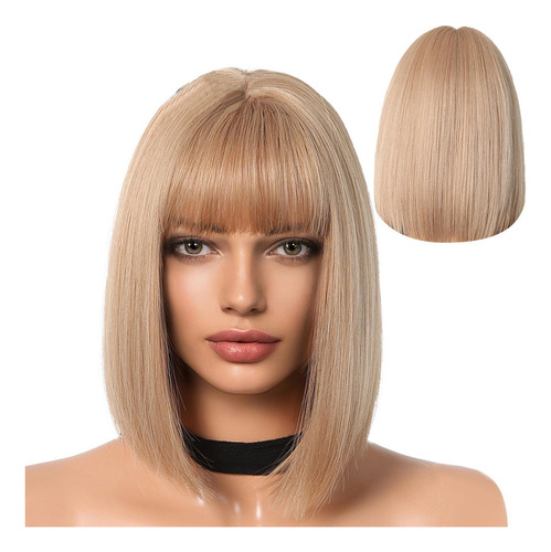 Peluca Bob Con Flequillo Peluca Bob Recta Peluca Corta Natur
