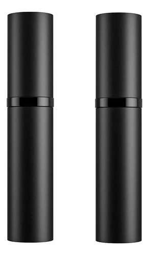 Mini Perfumero Pequeño Recargable Con Atomizador Negro 2 Pzs
