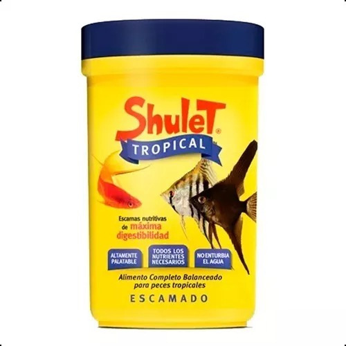 Alimento Escamas Shulet Tropical 20g Peces Agua Tropical