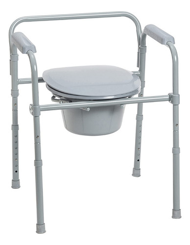 Silla Comodo Aumento Ducha/baño/wc  3 En 1 Plegable 