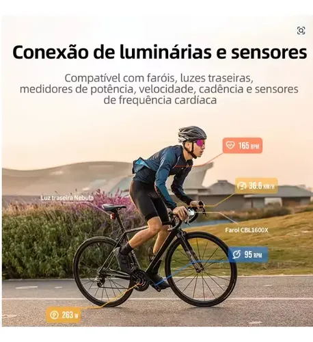 Velocímetro Xoss G3 Gps Sem Fio Bicicletas Estrada E Mtb. Preto