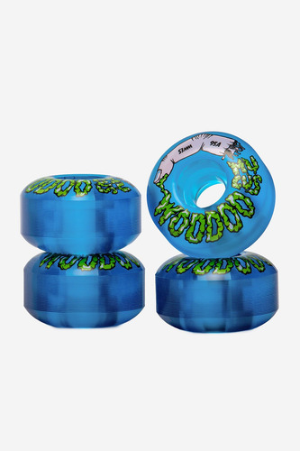 Ruedas Skate Woodoo Mucus 53mm + Rulemanes Mini Logo Envios