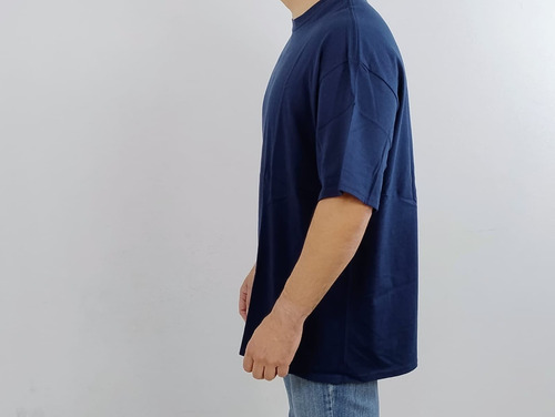 Playera Lisa Marca Óptima Color Azul Marino Talla Eg