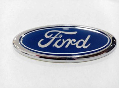 Emblema Ford Mediano Autoadhesivo Borde Cromado 12cm X 5cm