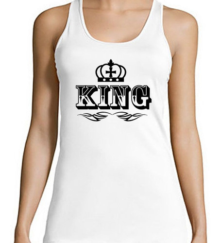 Musculosa King Queen Rey Reina Corona M2