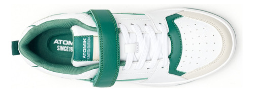 Zapatilla Casual Blanca Y Verde Stance Mujer Atomik