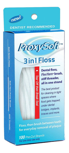 Proxysoft Hilo Dental 3 En 1 Para Un Hilo Dental Ptimo 6 Pa